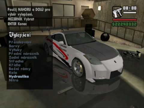 GTA san andreas Nissan 350Z tuneable tuning 