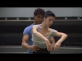 Natalia Osipova, Carlos Acosta and Peter Wright in rehearsals for Giselle (The Royal Ballet)