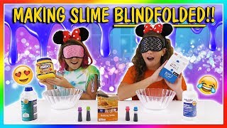 MAKING SLIME BLINDFOLDED CHALLENGE | We Are The Davises