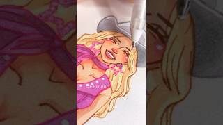 Drawing Margot Robbie Barbie