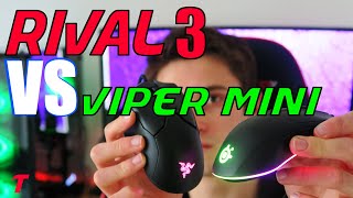 SteelSeries Rival 3 vs Razer Viper Mini Comparison - Clear Victory! (Best Budget Mouse)