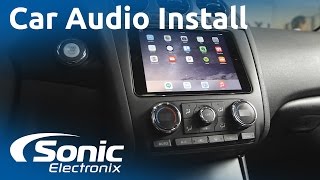 2012 Nissan Altima iPad Mini and Car Audio System Install | Custom Subwoofer Box | Sonic Electronix