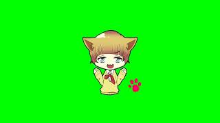 Green Screen Animated Manga Character 2 Anime Lover Free Download