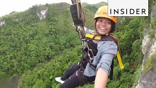 Canyon Swing Has A 240-Foot Free Fall