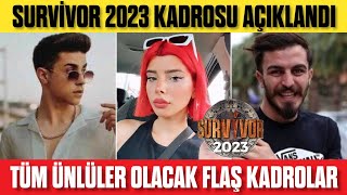 Survi̇vor 2023 Allstar Kadrosu Ünlüler Gönüller Kadrosu Nasil Olacak Flaş