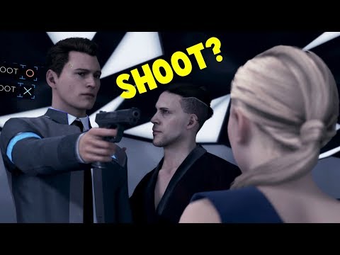 Connor Shoot vs Don't Shoot Chloe - Detroit Become Human HD PS4 Pro Connor Shoot vs Don't Shoot Chloe - Detroit Become Human HD PS4 Pro