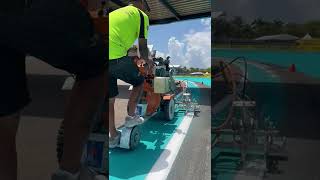 Track painting for Miami F1 by Roadgrip