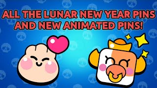 All The New Lunar New Year Pins And Animated Pins Brawl Stars Brawl Talk January 2021 Update News