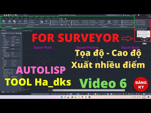 ✔️ Lisp xuất tọa độ nhiều điểm, Pick điểm, Polyline, Block – Export coordinate in 1 times Free