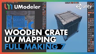 Wooden Crate : UV Mapping 7/8 - UModeler Tutorial