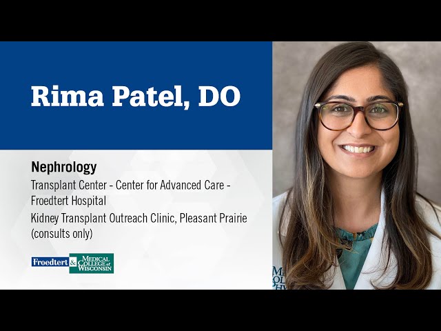 Watch Dr. Rima Patel, nephrologist on YouTube.