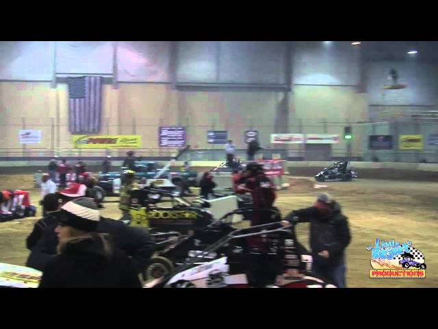 POWRi Midgets | Battle At The Center | Complete A-Main | December 17th, 2011