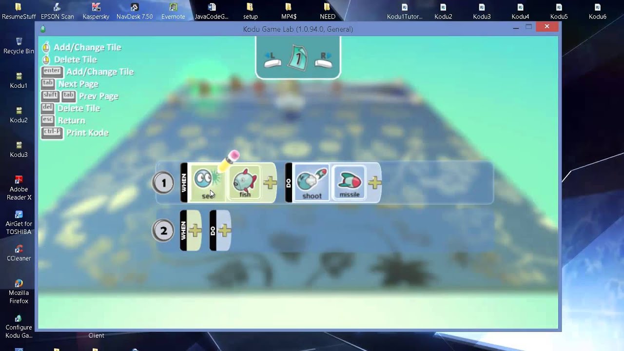 Kodu Shooting Fish YouTube