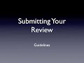 Guidelines for Submitting a Review to BikeAdvice