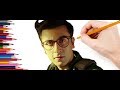Jagga Jasoos Drawing Ranbir Kapoor | ranbir sketch time lapse video | Delineation Art