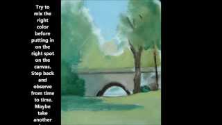 How to paint on location in Central Park
