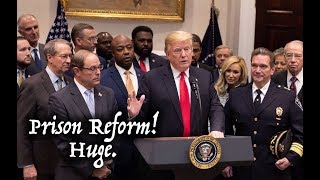 Trump Supports Prison Reform! Rolls Ball On "First Step Act": Denounces Clinton's Crime Bill!