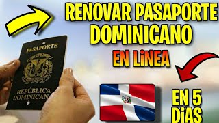Como Renovar Pasaporte Dominicano En Línea En 5 Dias
