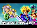HOW TO GET THE TEQ LR TRUNKS & BROLY AND HOW TO QUICKLY FARM THE GEMS FOR THEIR MEDALS: DBZ DOKKAN