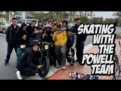 SKATING WITH THE POWELL TEAM BEFORE COVID 19 STAY HOME !!!   NKA VIDS