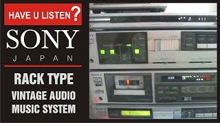 SONY, JAPAN RACK TYPE VINTAGE MUSIC SYSTEM