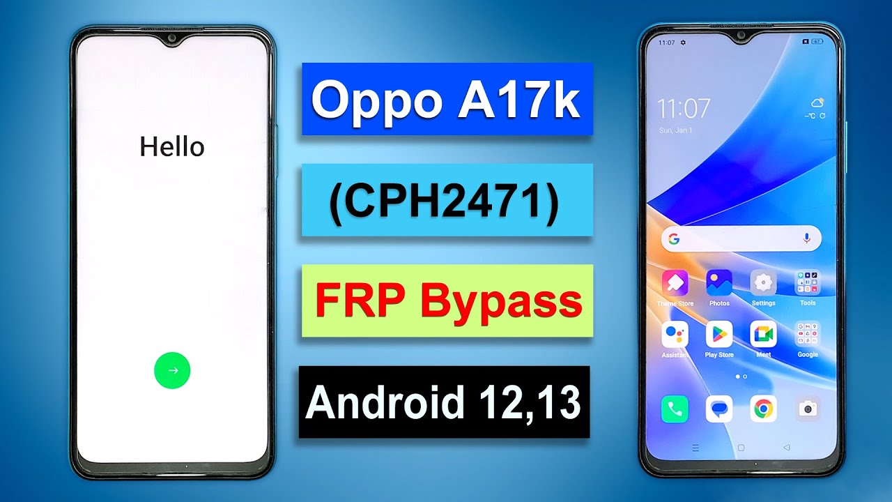 OPPO A17k Gmail Account Bypass Android 12,13 (Without OPPO A17k Gmail Account Bypass Android 12,13 (Without