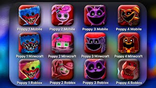 Poppy Playtime: Chapter 1, 2, 3 Mobile VS Minecraft VS Roblox - Poppy Playtime C
