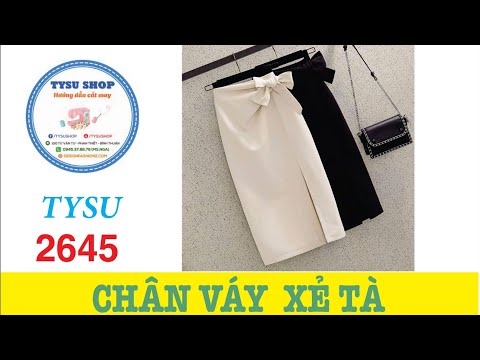 Hướng Dẫn Cắt May Chân Váy Xẻ Tà|Ở Nhà Với Tysushop 2645