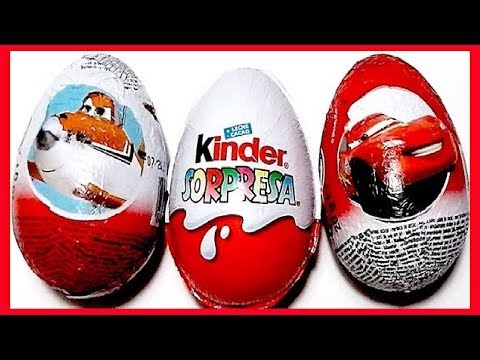 3 HUEVOS SORPRESA, AVIONES, CARS Y LOS PITUFOS MAGIC KINDER COLECCIÓN 2013. KINDER SURPRISE EGG