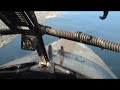 Flying in the Lancaster Bomber cockpit part1of2 Lake Ontario Niagara Falls Canada & USA