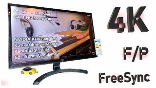 Lg 27Ud58-B. 4K Monitör Kutu Açılımı, Montaj, Black Stabilizer