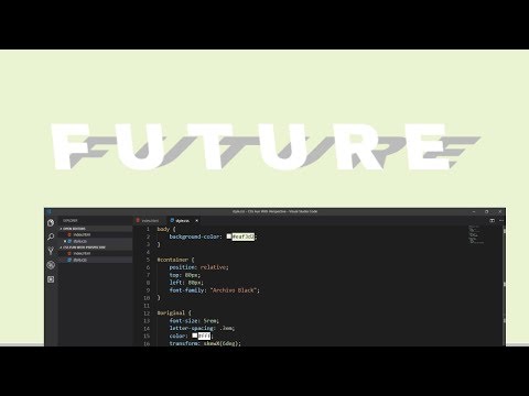 HTML CSS - เทคนิคการทำตัวหนังสือให้มี Perspective