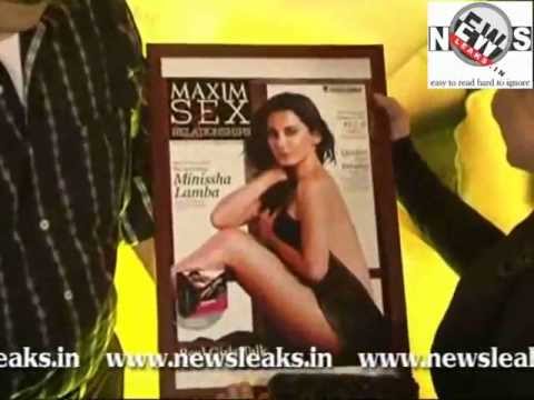 MINISHA LAMBA ON THE COVER OF MAXIM MAGZINE KAMSUTRA ISSUE
