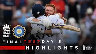 Record-Breaking Run Chase! | Highlights | England v India - Day 5 | LV= Insurance Test 2022