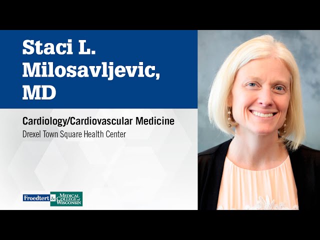 Watch Dr. Staci L. Milosavljevic, cardiologist on YouTube.