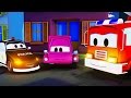 The little pink car and the Car Patrol : fire truck and polic...