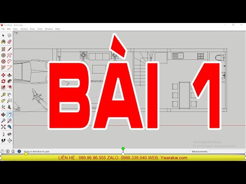 Tự học Sketchup Online | Bài tập 1 khóa học Sketchup cơ bản Online