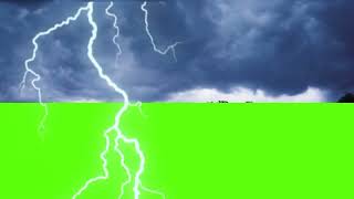 Video Nền Xanh Trời Mưa Sấm Sét