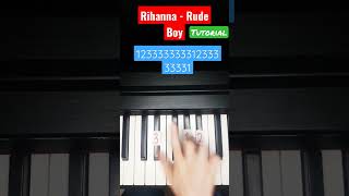 Rihanna - Rude Boy Zutorial On Piano