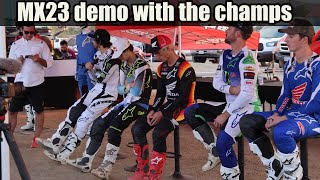 MX23 demo with PRO guys - Tomac, Sexton, Lawrence - Alpinestars 2023