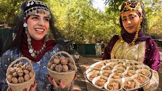 Beautiful Women Cooking Amazing Dishes Hawraman Autumn Festival
