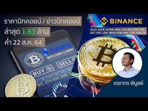 (ค่ำ)ราคาบิตคอยน์วันนี้ 22 ส.ค. 64 | ล่าสุด 1 บิทคอยน์ = 1.63 ล้านบาท