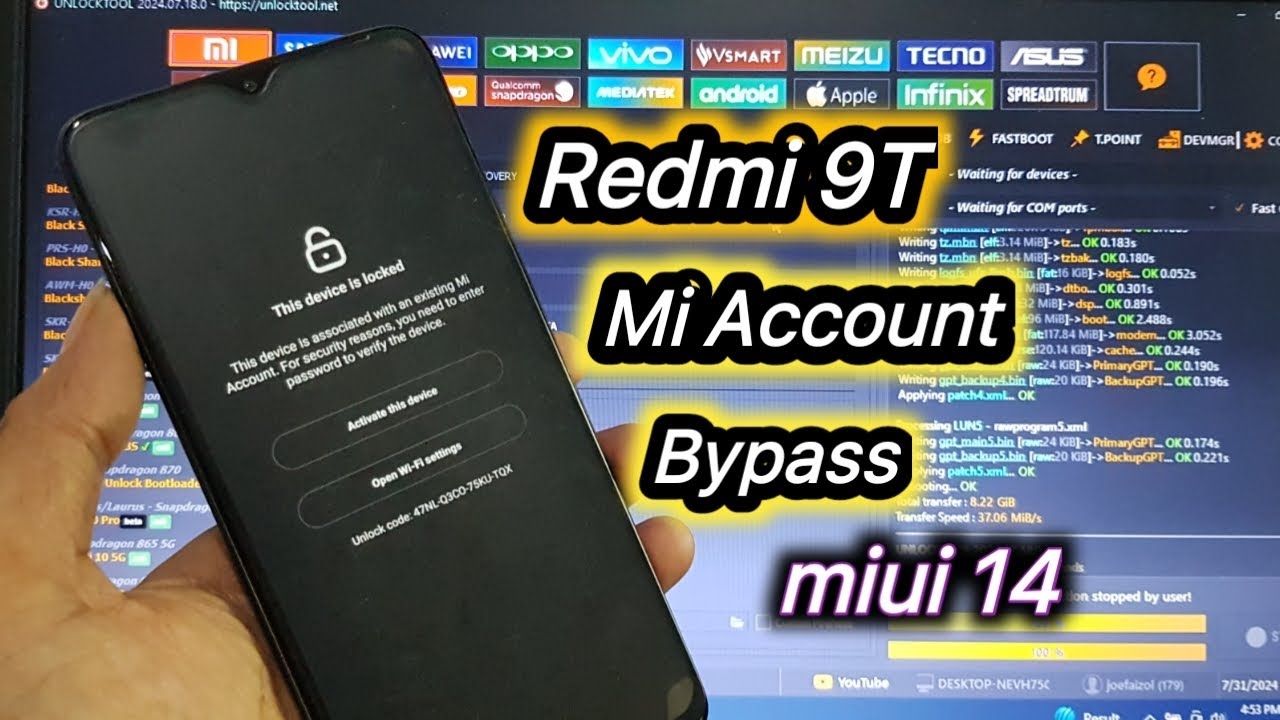 Redmi 9T miui 14 Mi Account Bypass Remove FRP | Redmi 9T Redmi 9T miui 14 Mi Account Bypass Remove FRP | Redmi 9T