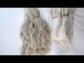 Wig Making for Dolls - How to Clean Raw Alpaca Fiber