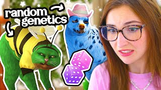 I Made Cats & Dogs Using Only Random Genetics In The Sims 4