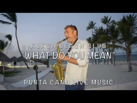 "WHAT DO YOU MEAN" at Kukua Beach Club Wedding