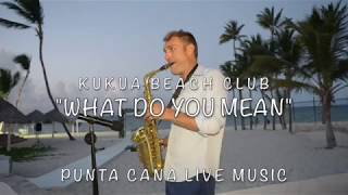 "WHAT DO YOU MEAN" at Kukua Beach Club Wedding