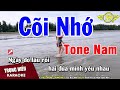 Karaoke Cõi Nhớ Tone Nam Nhạc Sống | Trọng Hiếu