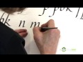 Lowercase Calligraphy Letters - N, H, M, U, A, D, G, Q