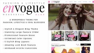 EnVogue | Fashion & Lifestyle WordPress Blog Theme | Themeforest Website Templates and Themes